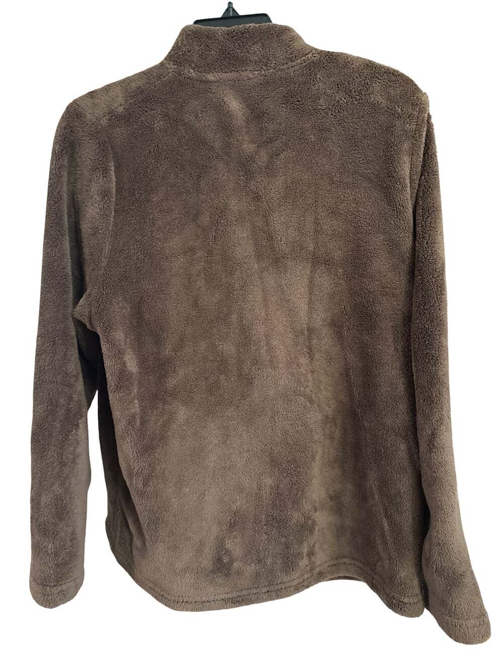Mountain Lake Fleece Pullover PXL Brown Fuzzy Sweater Jacket